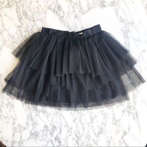O2 Collection Tulle Tiered Mini Skirt